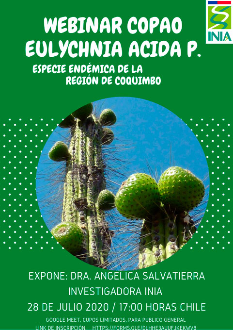 Webinar Copao Eulychnia Acida P. especie endémica de la Región de Coquimbo
